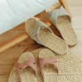 Summer Slippers Home Breathable Non-slip Mute Flax Slides Factory